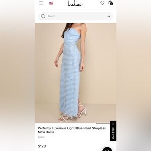 Lulu's Blue Sequin Dress